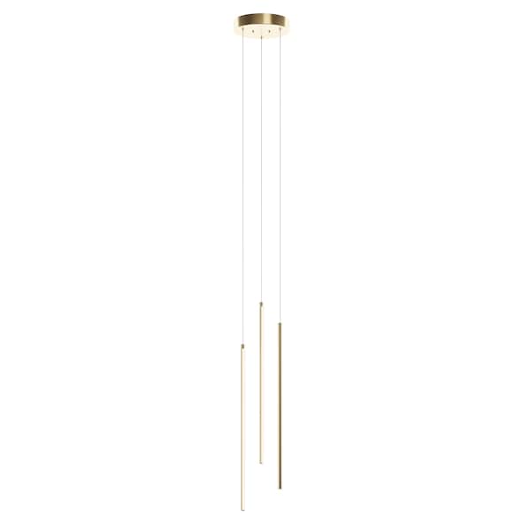 Afx Rosemont 8-in. LED Pendant, Satin Brass RMTP08L30D1SB - main